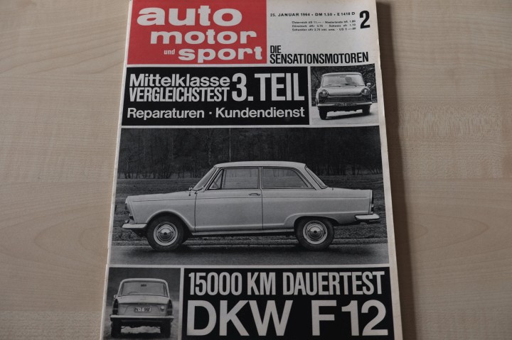 Deckblatt Auto Motor und Sport (02/1964)
